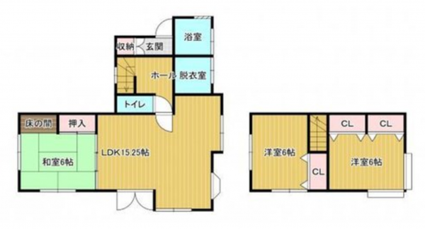 宮崎市清武町、中古一戸建ての間取り画像です