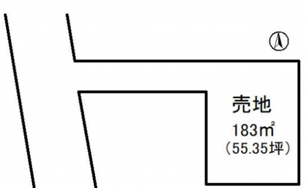 宮崎市神宮西、土地の間取り画像です