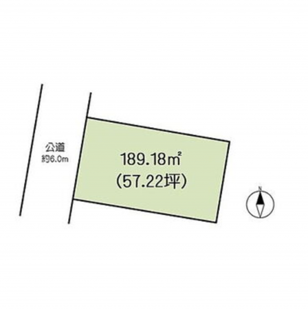 宮崎市大字赤江、土地の間取り画像です