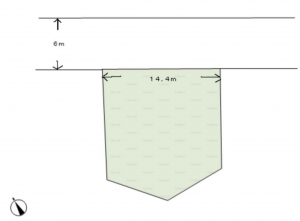 宮崎市恒久南、土地の間取り画像です