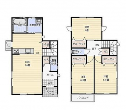 宮崎市大字恒久、中古一戸建ての間取り画像です