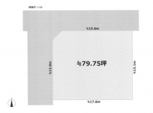 宮崎市源藤町、土地の間取り画像です