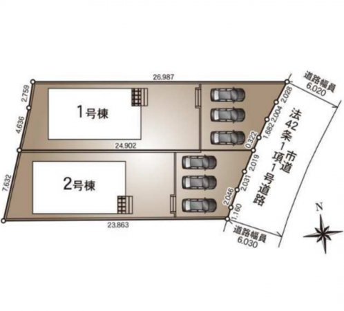 宮崎市清武町、新築一戸建ての画像です
