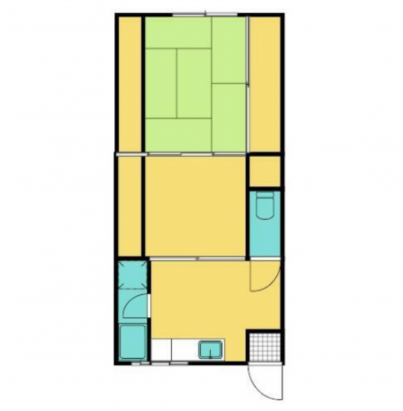 宮崎市中西町、収益物件/アパートの間取り画像です