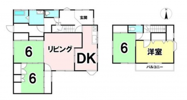 宮崎市大島町、中古一戸建ての間取り画像です