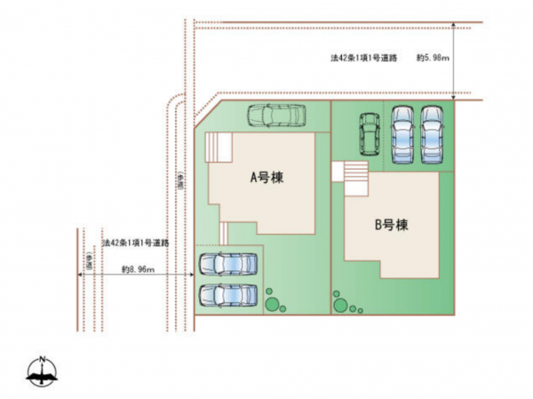 宮崎市生目台西、新築一戸建ての画像です