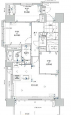 宮崎市宮崎駅東、マンションの間取り画像です