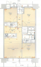 宮崎市吉村町、マンションの間取り画像です
