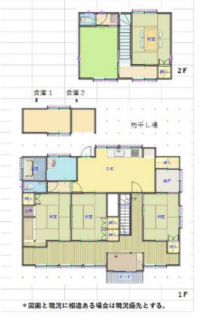 宮崎市小松台東、中古一戸建ての間取り画像です