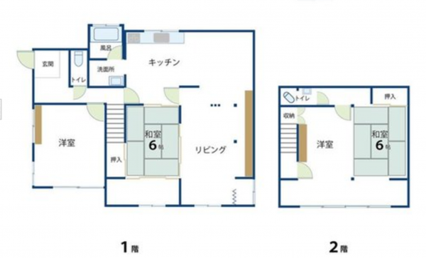 宮崎市月見ケ丘、中古一戸建ての間取り画像です