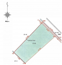 宮崎市清水、土地の間取り画像です