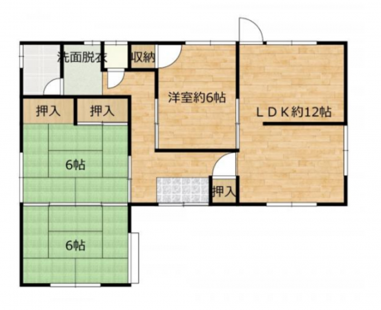 宮崎市田野町、中古一戸建ての間取り画像です