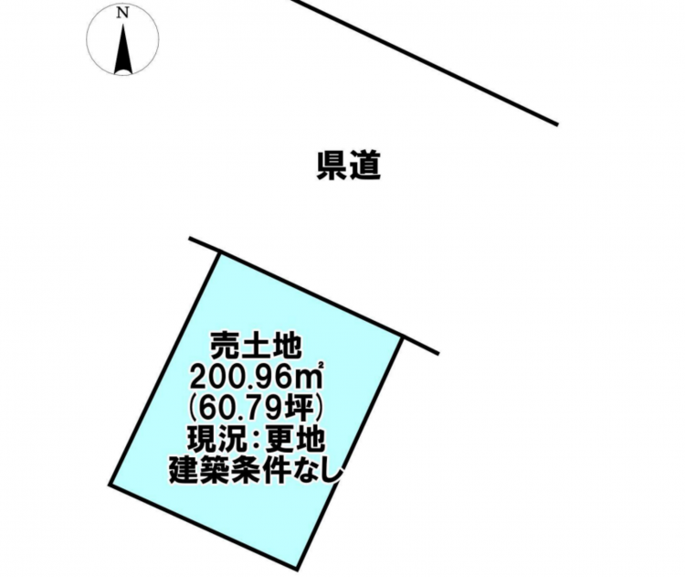 宮崎市恒久、土地の間取り画像です