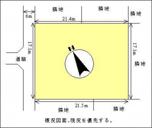 宮崎市恒久、土地の間取り画像です
