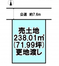 宮崎市淀川、土地の間取り画像です