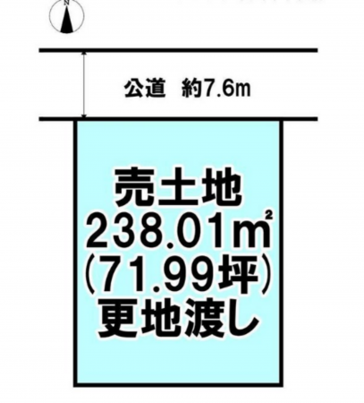 宮崎市淀川、土地の間取り画像です