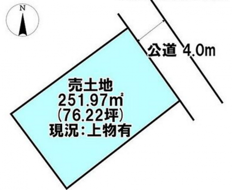 宮崎市大字赤江、土地の間取り画像です