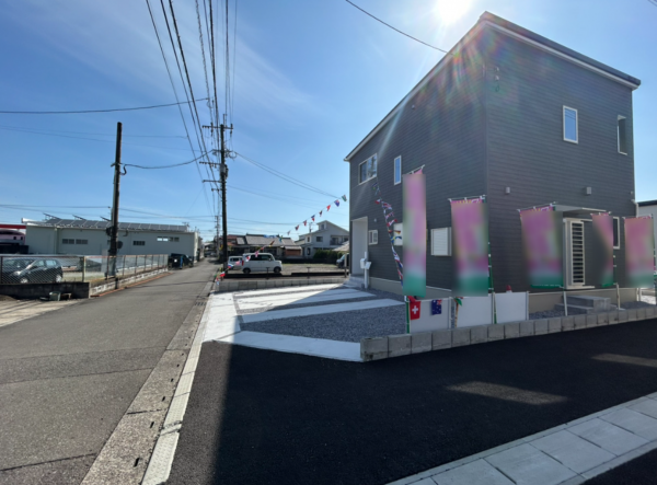 宮崎市佐土原町、新築一戸建ての外観画像です