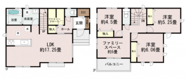 宮崎市大字芳士、新築一戸建ての間取り画像です