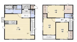 宮崎市大字本郷北方、中古一戸建ての間取り画像です