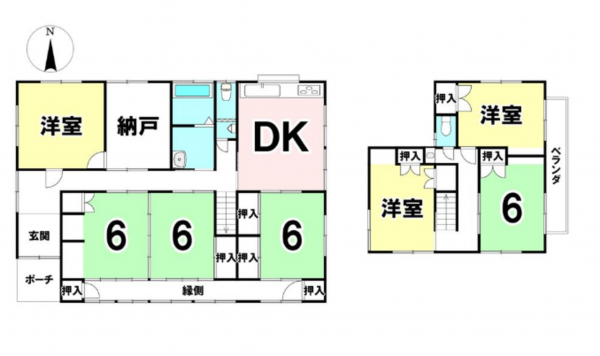 宮崎市大塚町、中古一戸建ての間取り画像です