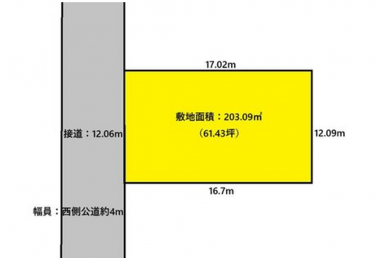 宮崎市阿波岐原町、土地の画像です