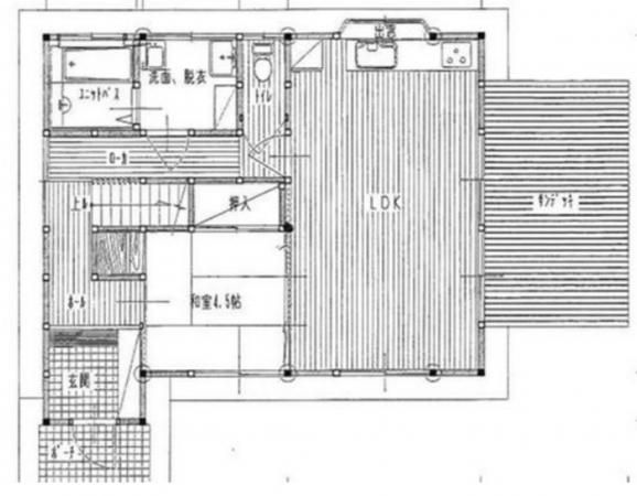 宮崎市清武町、中古一戸建ての間取り画像です