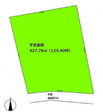 宮崎市吉村町、土地の間取り画像です