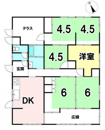 宮崎市大字広原、中古一戸建ての間取り画像です