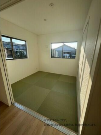 宮崎市恒久、新築一戸建ての居間画像です