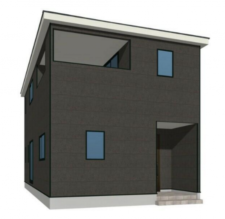 宮崎市恒久、新築一戸建ての外観画像です