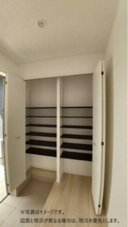 宮崎市恒久、新築一戸建ての収納画像です