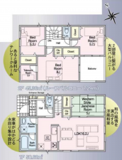 宮崎市天満、新築一戸建ての間取り画像です