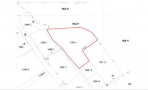 観音寺市大野原町大野原、土地の間取り画像です