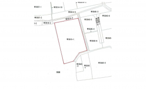 三豊市三野町大見、土地の間取り画像です