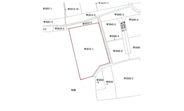 三豊市三野町大見、土地の間取り画像です