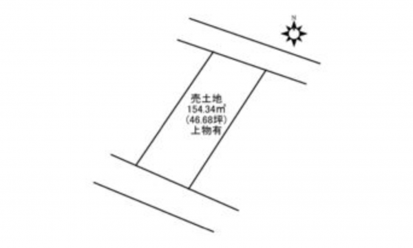 三豊市詫間町詫間、土地の間取り画像です