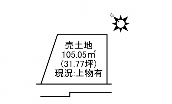 観音寺市天神町、土地の間取り画像です