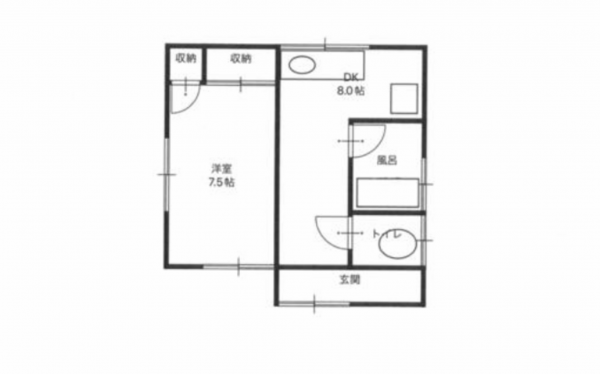 観音寺市西本町、中古一戸建ての間取り画像です