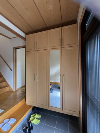 三豊市山本町財田西、中古一戸建ての玄関画像です