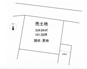 三豊市三野町吉津、土地の間取り画像です
