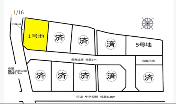 三豊市三野町下高瀬、土地の間取り画像です