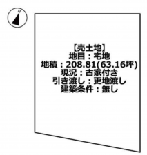 三豊市詫間町大浜、土地の間取り画像です