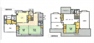 観音寺市出作町、中古一戸建ての間取り画像です