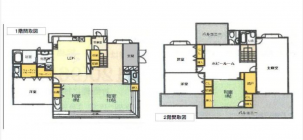 観音寺市出作町、中古一戸建ての間取り画像です