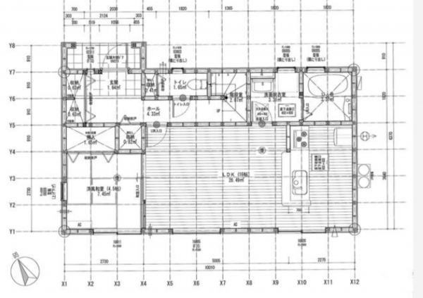 観音寺市植田町、新築一戸建ての間取り画像です