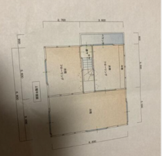 観音寺市豊浜町和田浜、中古一戸建ての間取り画像です