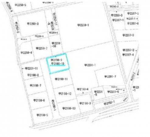 観音寺市南町、土地の間取り画像です