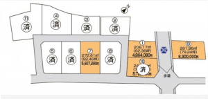観音寺市柞田町、土地の間取り画像です