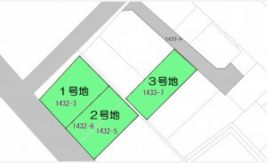 観音寺市植田町、土地の間取り画像です